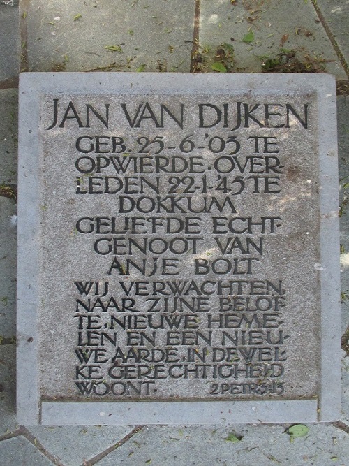 Dutch War Graves General Cemetery Dokkum #3