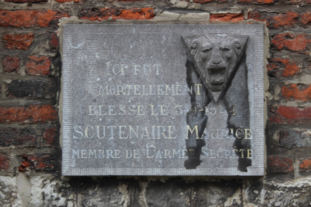 Commemorative PlateResistance Fighter Maurice Scutenaire #2