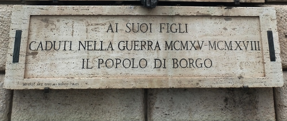 Monument voor de Gevallen van Borgo Rome #4