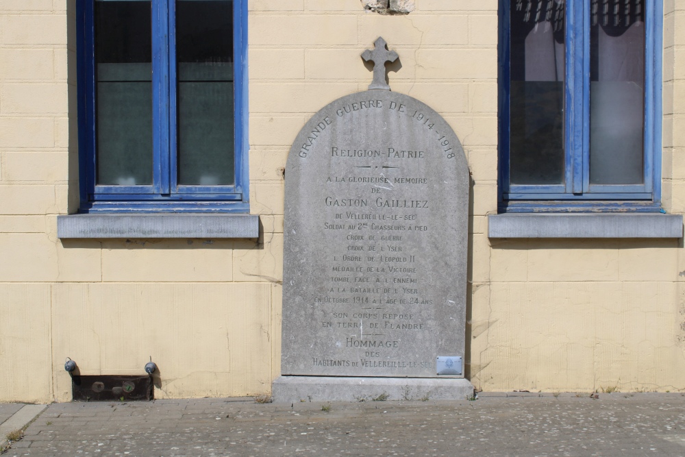 Oorlogsmonument Vellereile-le-Sec #2