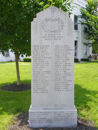 Oorlogsmonument Harisson County #1