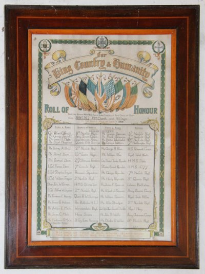 Roll of Honour St. Swithun Church