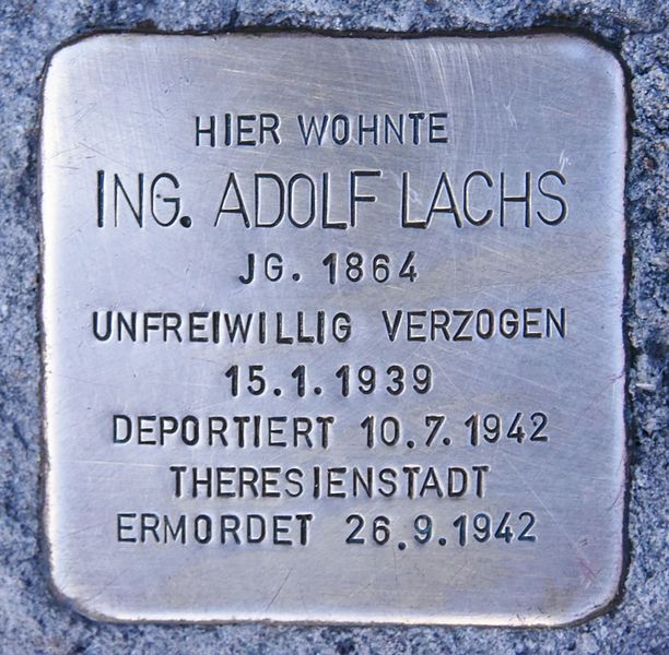 Stumbling Stones Volksgartenstraße 18 #1