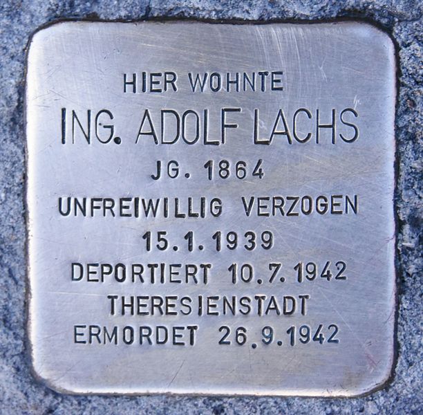 Stolpersteine Volksgartenstrae 18 #1