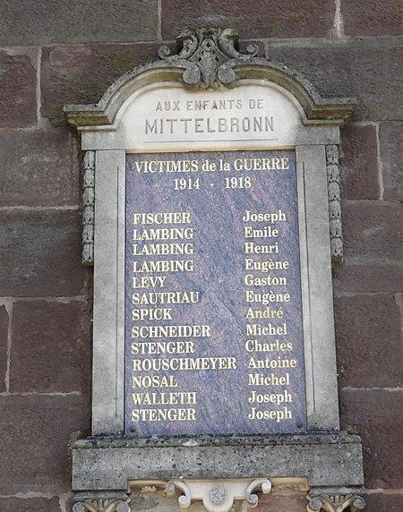 Monument Eerste Wereldoorlog Mittelbronn #2