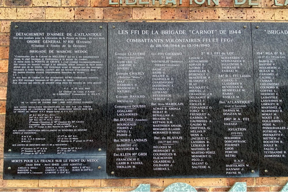 War Memorial Libertation Pointe de Grave #3