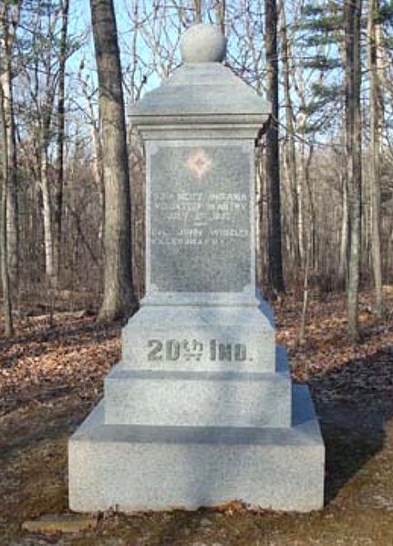 Monument 20th Indiana Infantry