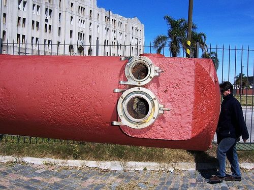 Rangefinder and Anchor Graf Spee Montevideo #3