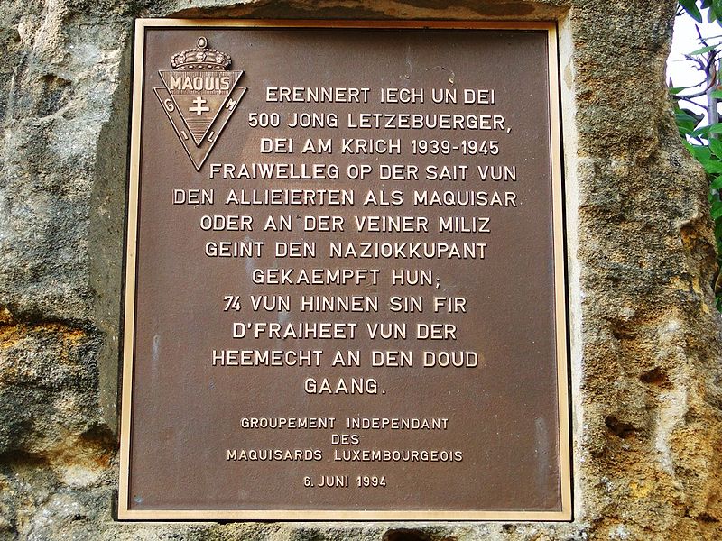 Memorial Luxembourg Resistance Fighters #2