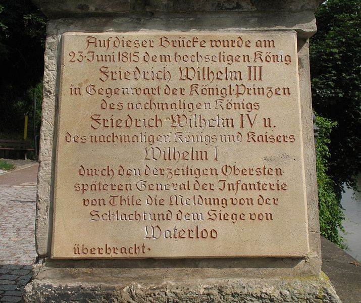 Memorial Waterloo Neumarktbrcke #1