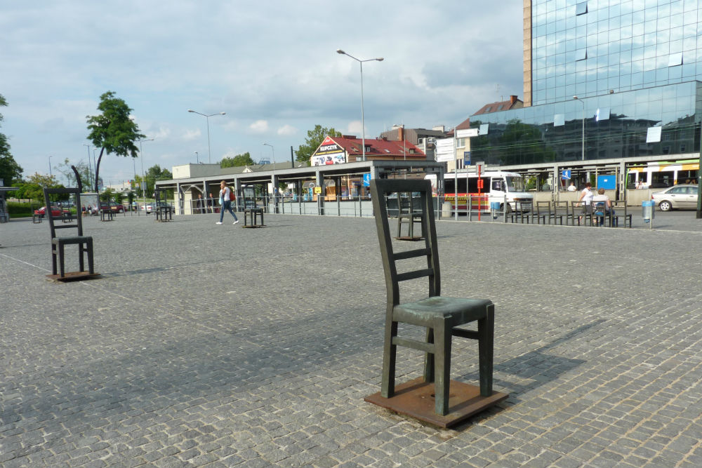 Monument Slachtoffers Joodse Getto Krakau #2