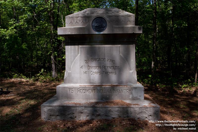 Monument 75th Indiana Infantry Regiment