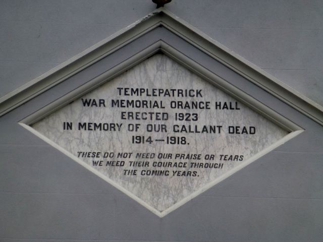 War Memorial Hall Templepatrick #2