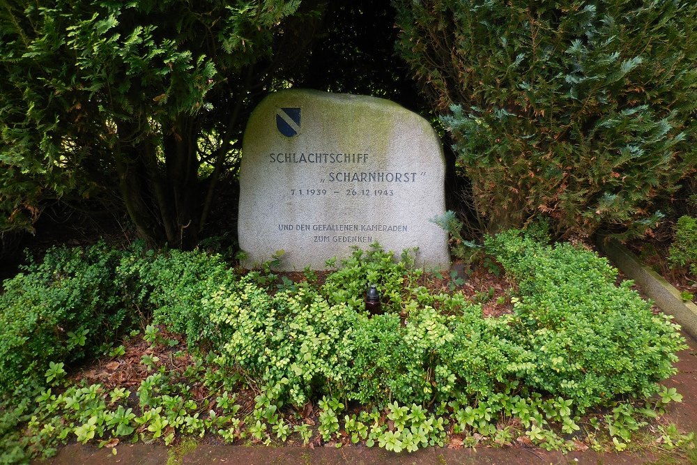 Memorial Stone Battle Ship 'Scharnhorst'