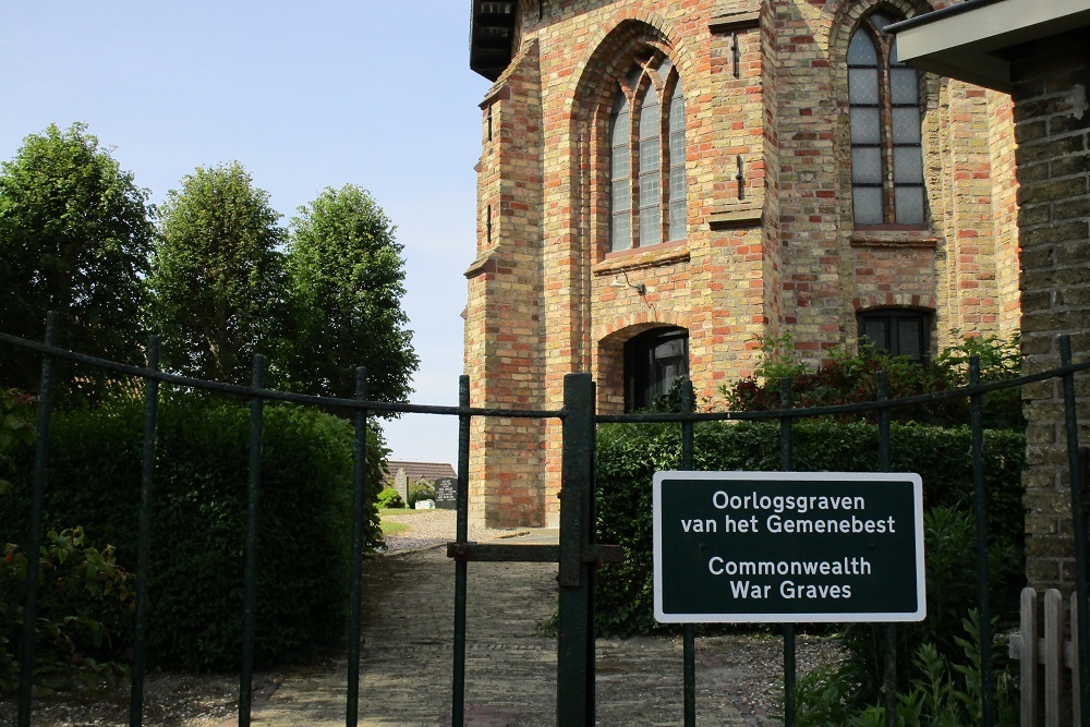 Oorlogsgraven van het Gemenebest Protestant Kerkhof Wijnaldum