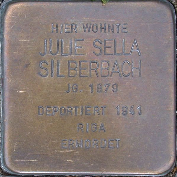 Stolpersteine Schülerstraße 20 #3