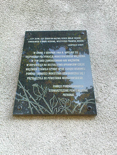 Memorial Victims Mokotow Prison #2