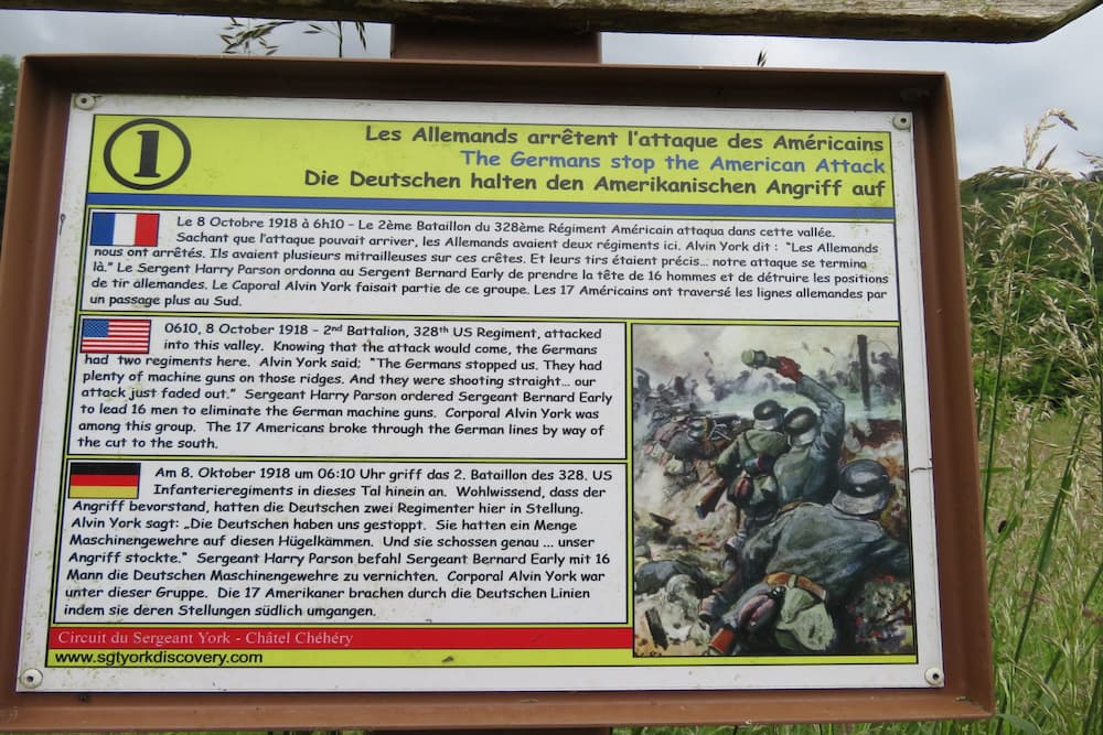 Sergeant York Historical Trail Chatel-Chéhéry #2
