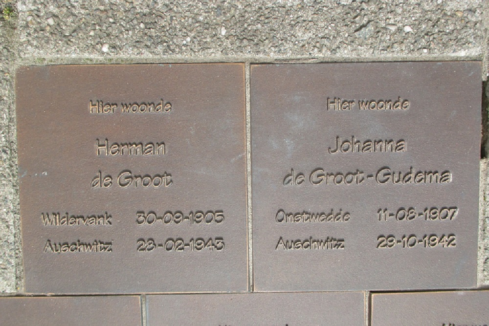 Herdenkingsstenen J.Kammingastraat 127 #2