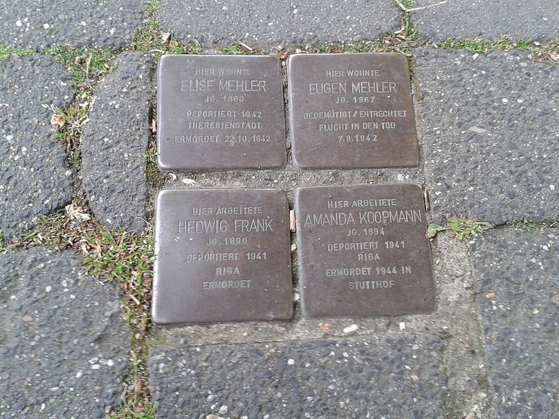 Stolpersteine Agnetenstrae 2 #1