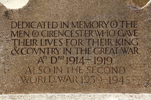 Oorlogsmonument Cirencester #5