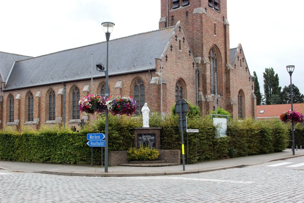 Oorlogsmonument - Heilig Hartbeeld Jonkershove #1