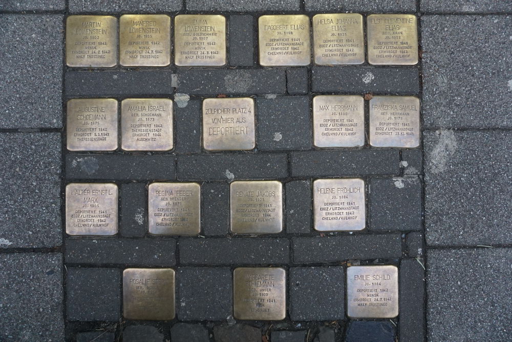 Stolpersteine Zlpicher Platz 4