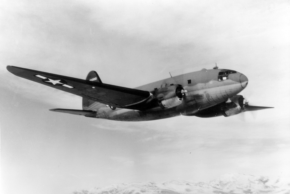 Crashlocatie Curtiss C-46A-40-CU Commando 42-107281