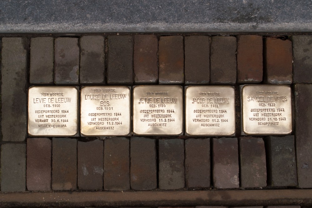 Stolpersteine Nieuwstraat 74 (nu Nieuwstraat 25)