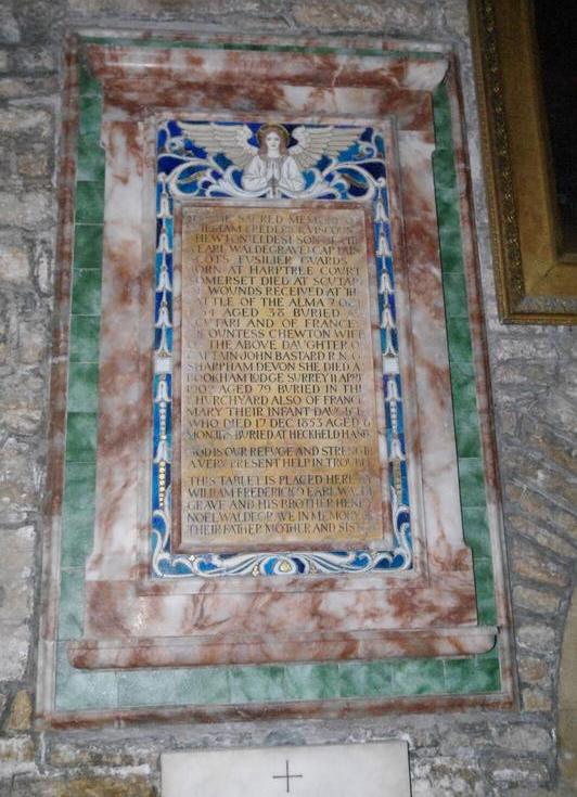 Monument Captain William Frederick Viscount Chewton