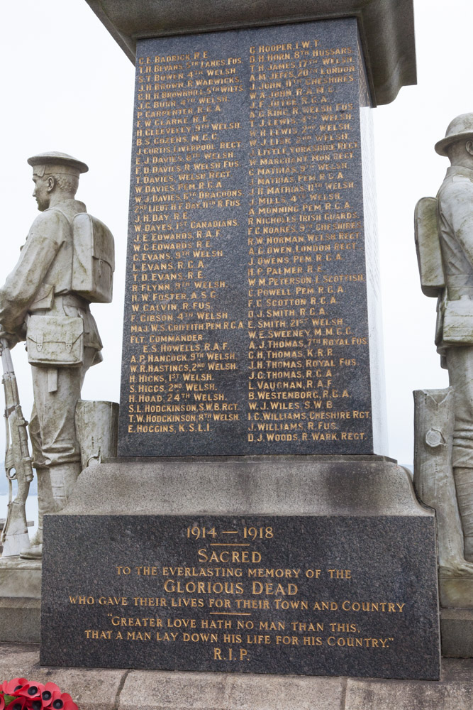 Oorlogsmonument Milford Haven #3