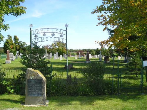 Commonwealth War Grave Maple Leaf Cemetery