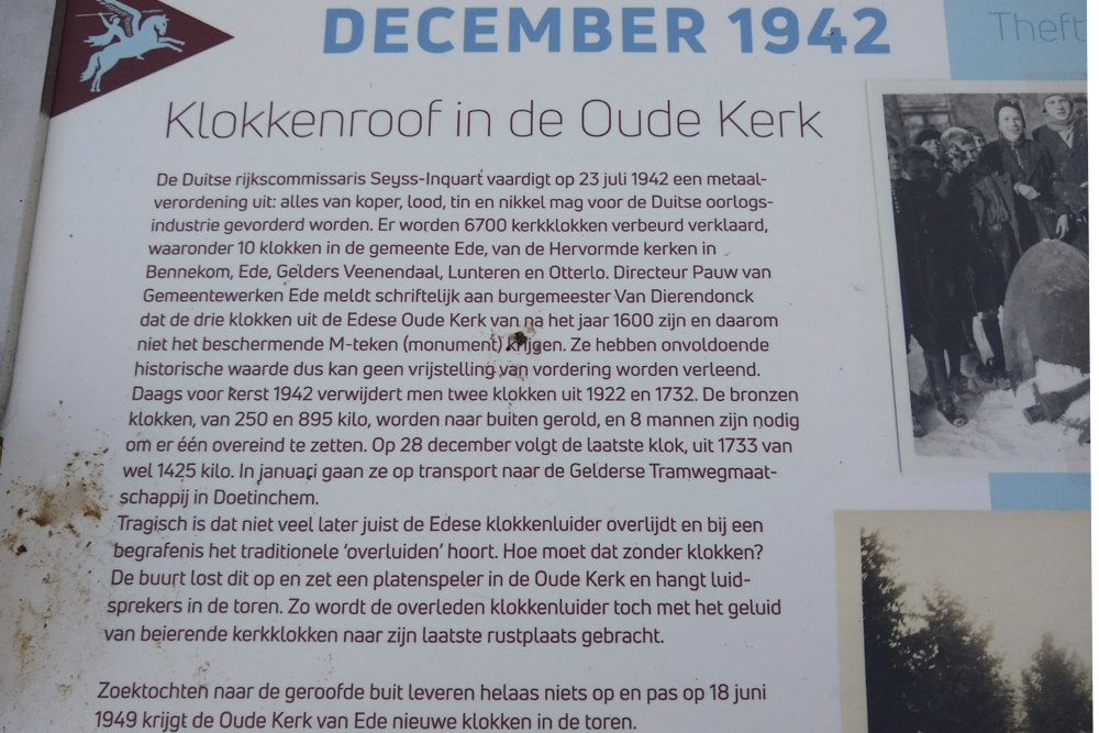 Information Sign Theft Bells Oude Kerk (Old Church) #2