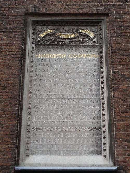 Memorial Herman Coster Academy Building Leiden University #2