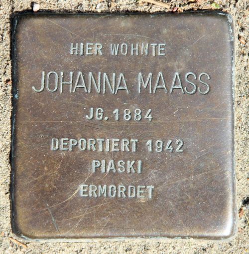 Stolpersteine Franziusweg 63 #3