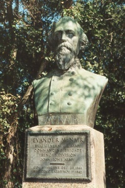 Bust of Brigadier General Evander McNair (Confederates)