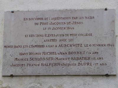 Grave and Plaque Pre Jacques de Jsus #2