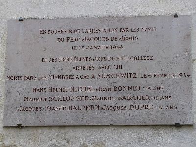 Grave and Plaque Père Jacques de Jésus #2