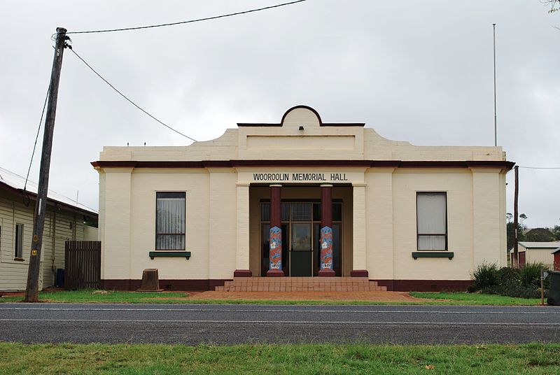 War Memorial Hall Wooroolin