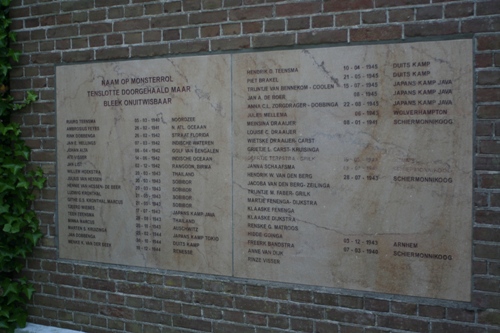 Nieuwe plaquette op Schiermonnikoog met meer namen van oorlogsslachtoffers