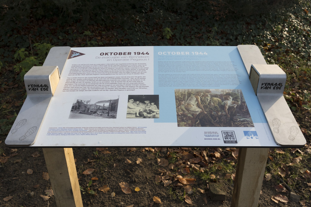 Information Sign The Evacuation of Bennekom and Operation Pegasus I