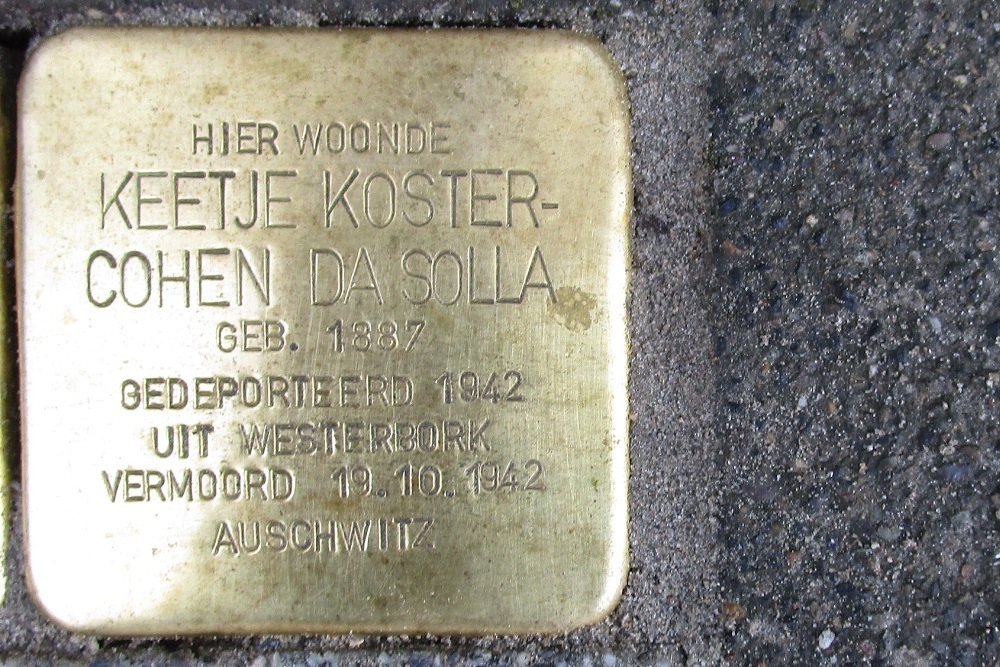 Stolpersteine Obreenstraat 28 #3