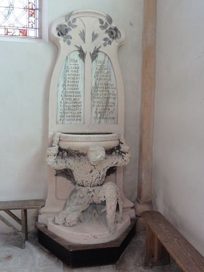 War Memorial teignires Church