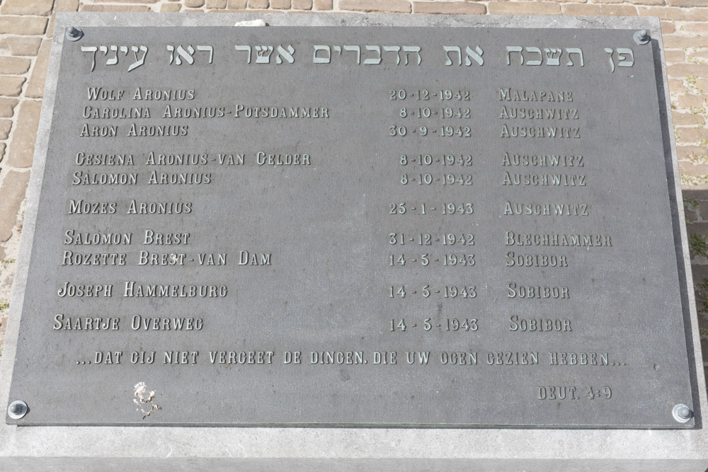 Jewish Memorial Zwartsluis