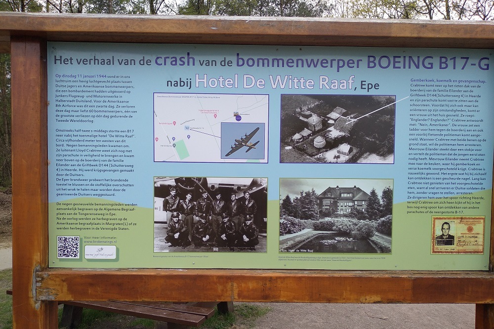 Gedenkteken Crash B17 Renderklippen #1