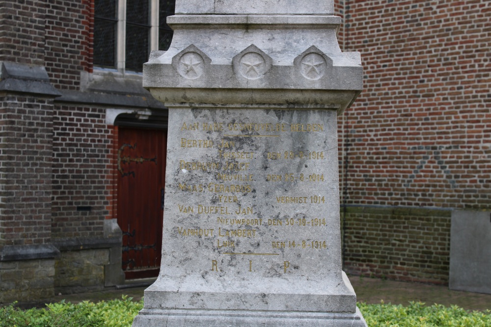 Monument Eerste Wereldoorlog Sint-Huibrechts-Lille	 #2