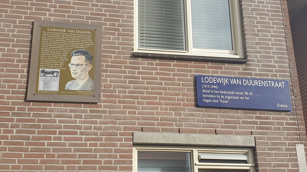 Herdenkingsborden De Aker Lodewijk van Duurenstraat #2