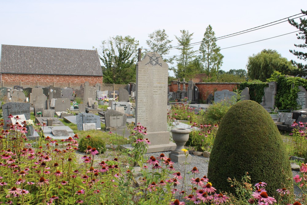 Oorlogsmonument Begraafplaats Thieulain	