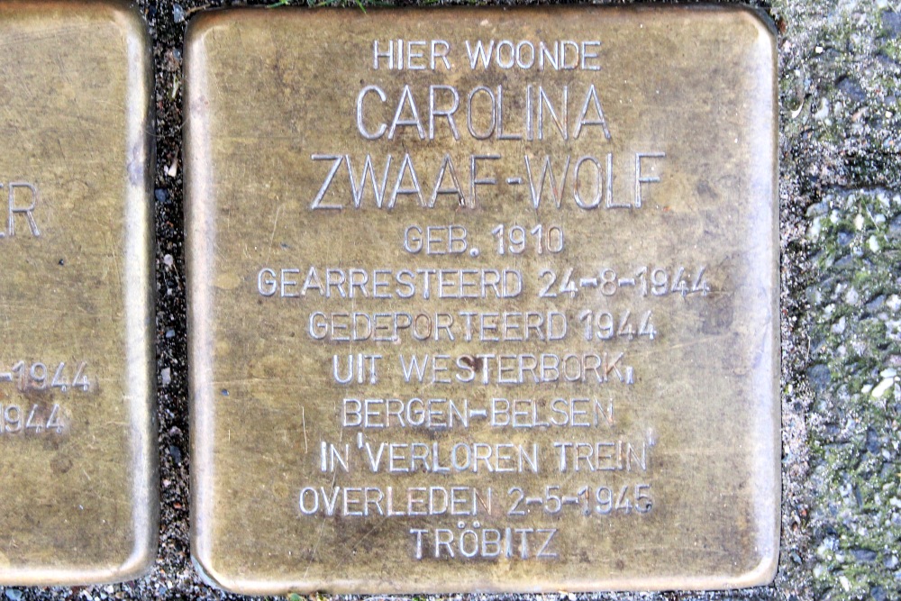 Stolpersteine Vondelstraat 180 #4