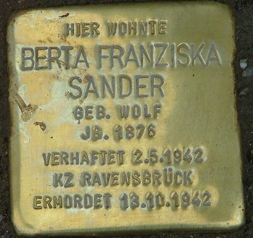 Stolpersteine Vandalenstraße 23 #2